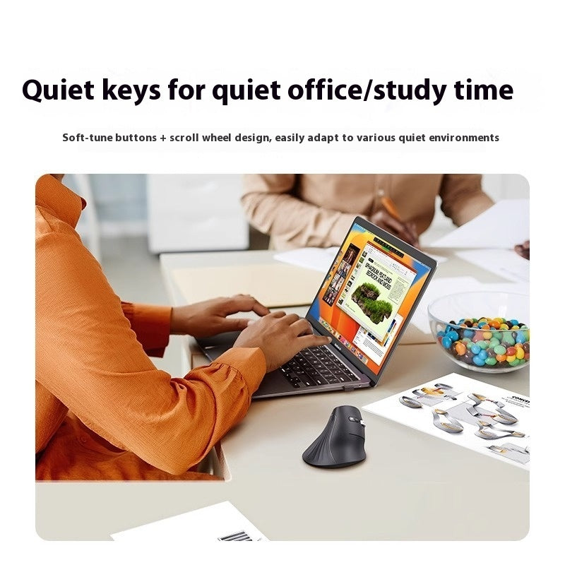 Ergonomic Vertical Mouse – Reduce Strain, Work in Comfort