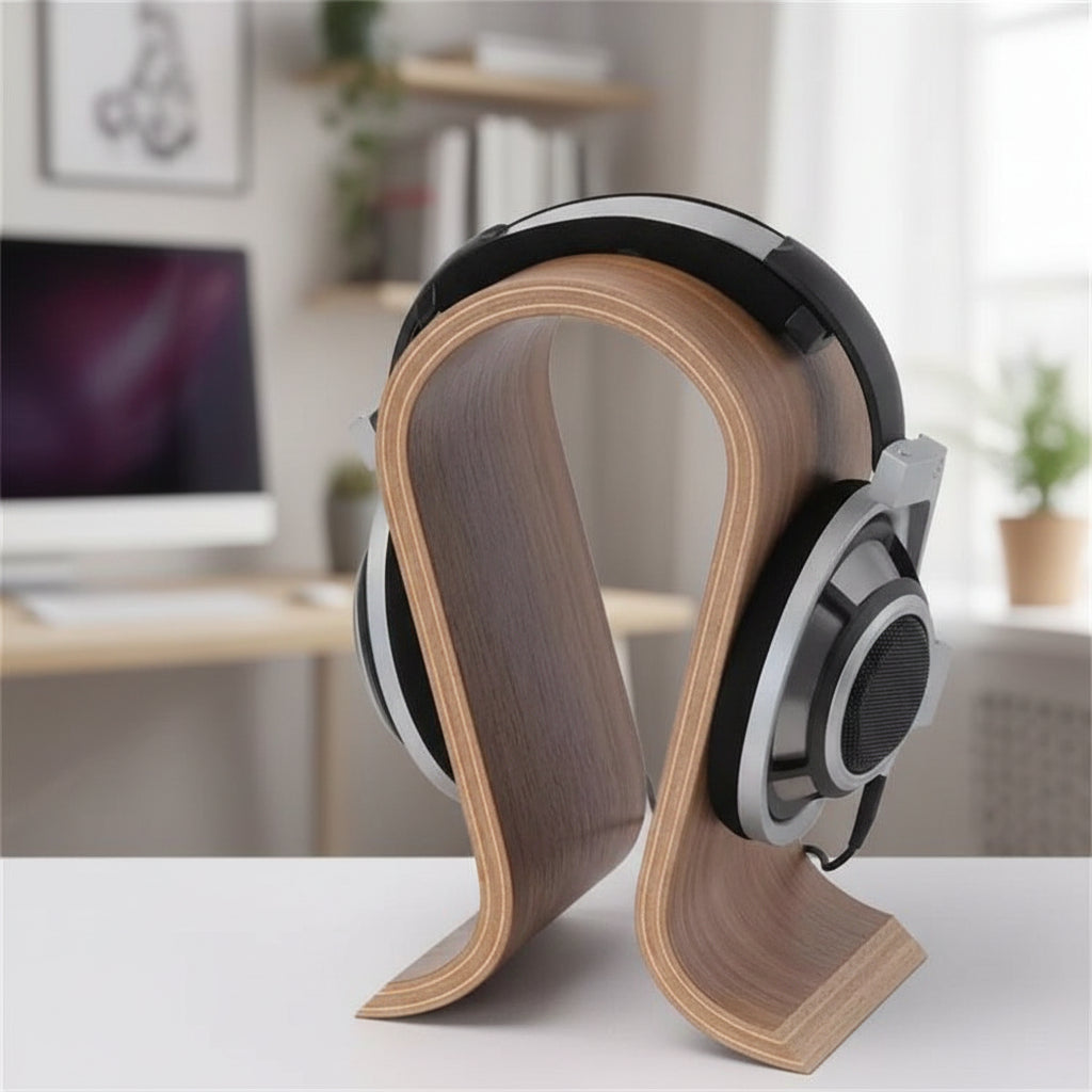 WoodWave Headphone Stand