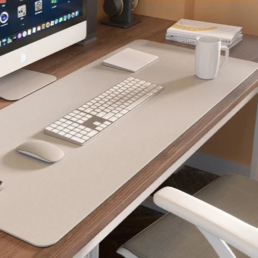 Large PU Leather Desk Mat - Waterproof & Perfect for Work Space