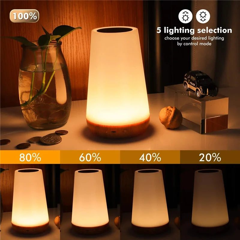 13-Color Mood Lamp: Touch, Remote, Portable, Rechargeable