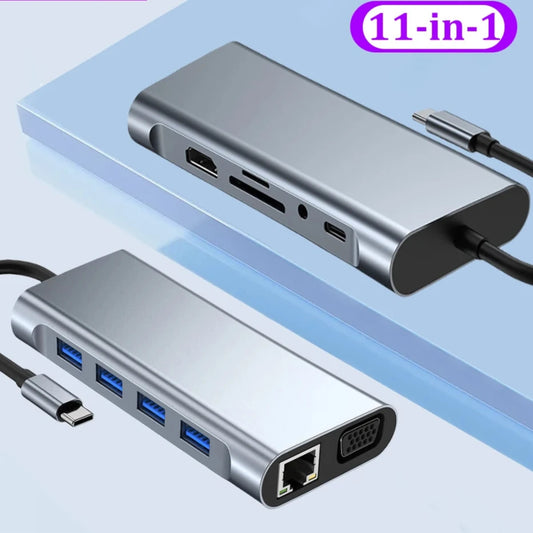 11-in-1 USB C Hub - The Ultimate Docking Solution for Your Laptop