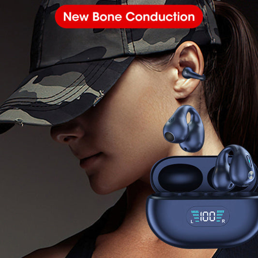 Wireless Bone Conduction Earbuds with Deep Bass